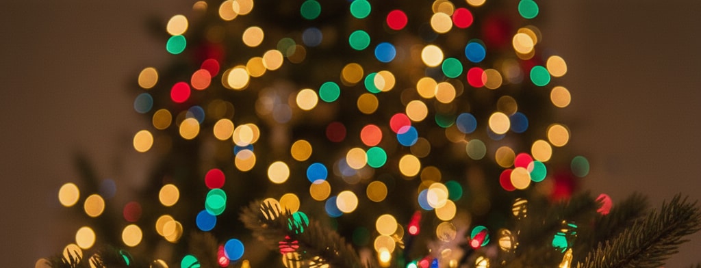 bokeh christmas lights Savannah