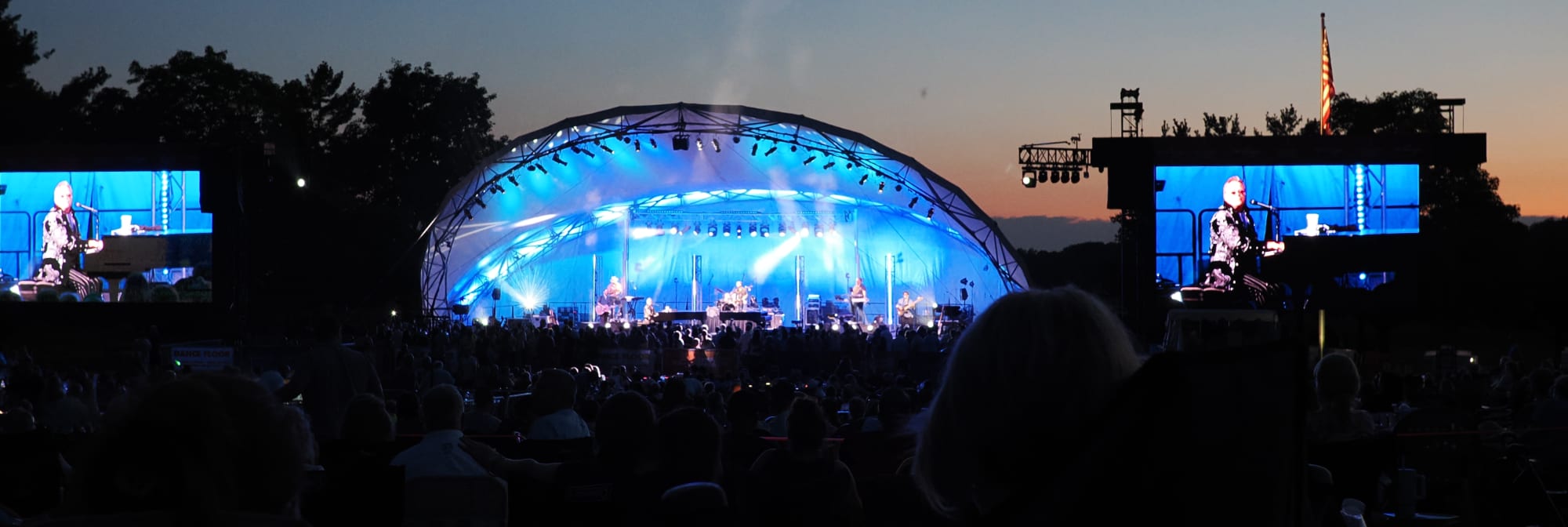 outdoor concert venue at sunset Savannah